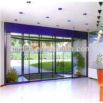 automatic sliding door with four leaves sliding